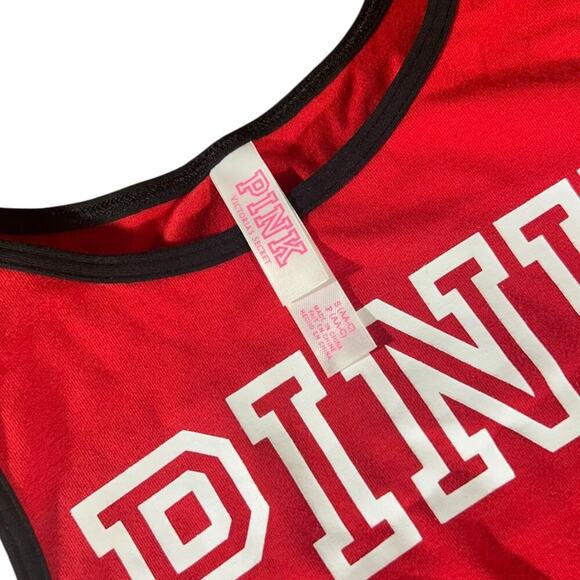 PINK Nation 2015 Red Racerback High Neck Bra Bralette - Picture 5 of 5